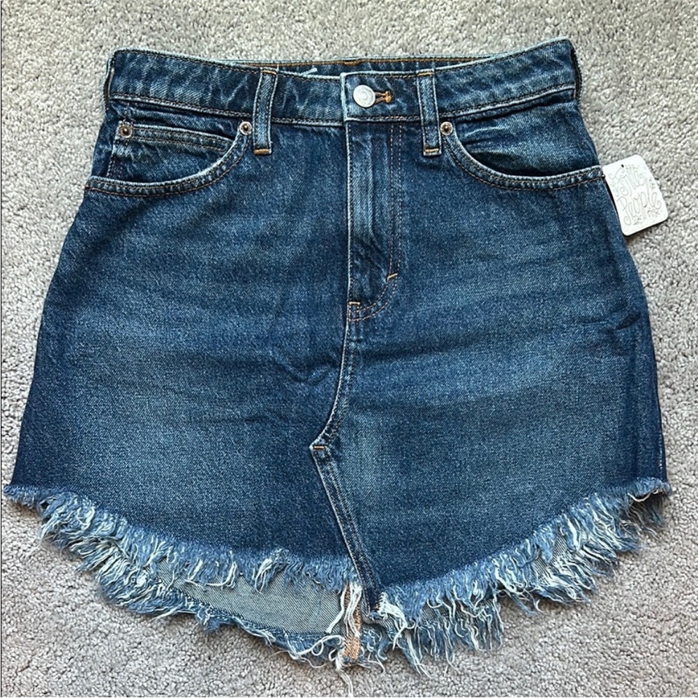 We the Free- Bailey denim mini skirt